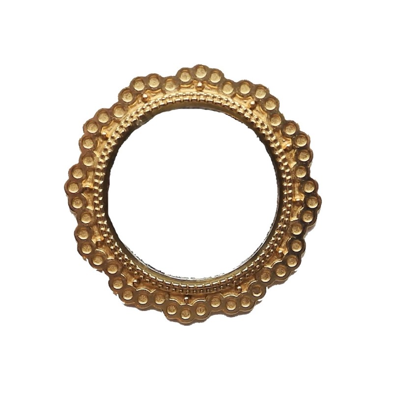 Dolls House Round Mirror in Gold Frame Miniature 1:12 Accessory 