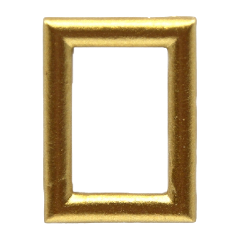Dolls House Small Empty Smooth Gold Picture Painting Frame Miniature Accessory