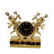 Dolls House Gold Twin Cherub Clock Miniature Mantlepiece Ornament 1:12 Scale