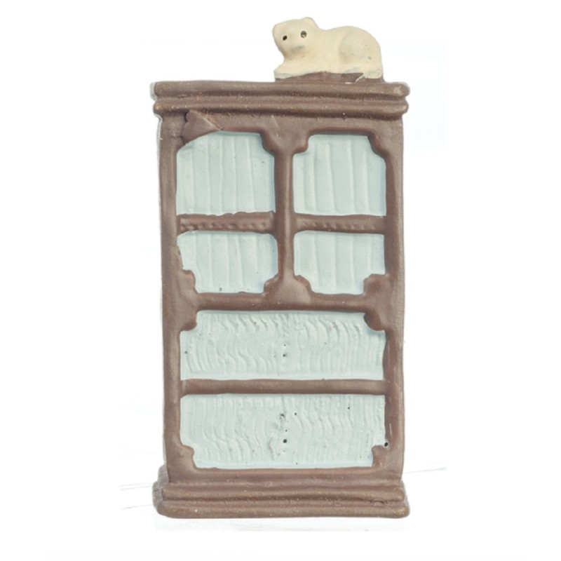 Dolls House Armoire Cupboard 1:48 Scale 1/4 inch Mini Bedroom Furniture Dolls House Armoire Cupboard 1:48 Scale 1/4 inch Mini Bedroom Furniture