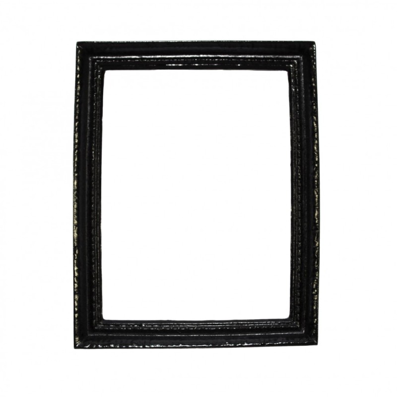 Dolls House Modern Empty Black Picture Frame Large 1:12 Miniature Accessory