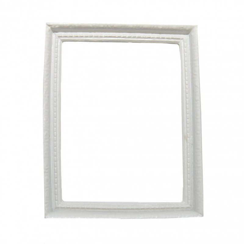Dolls House Modern Empty White Picture Frame Large 1:12 Miniature Accessory
