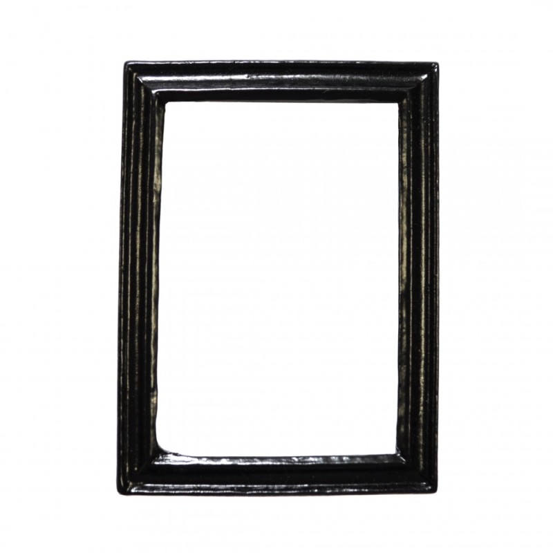 Dolls House Modern Empty Black Picture Frame Small 1:12 Miniature Accessory