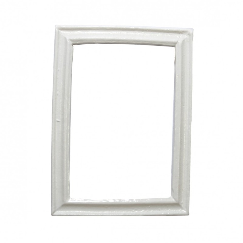 Dolls House Modern Empty White Picture Frame Small 1:12 Miniature Accessory