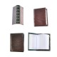 Dolls House 4 Leather Bound Books Blank Pages Miniature Study Library Accessory 