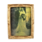 Dolls House Old Fashioned Wedding Picture in Gold Frame 1:12 Miniature Accessory