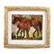 Dolls House Horse & Foal Picture in Gold Frame 1:12 Miniature Accessory