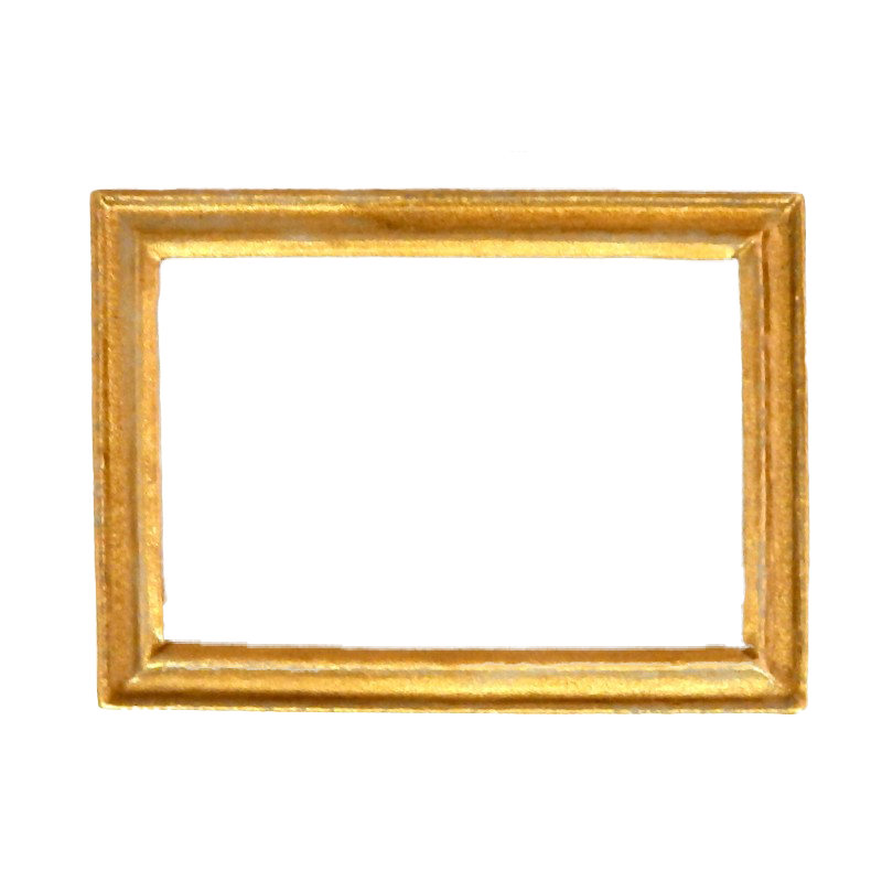 Dolls House Accessory Empty Gold Picture Painting Frame Med