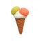 Dolls House Ice Cream Cone 3 Coloured Miniature Shop Beach Cafe Accessory