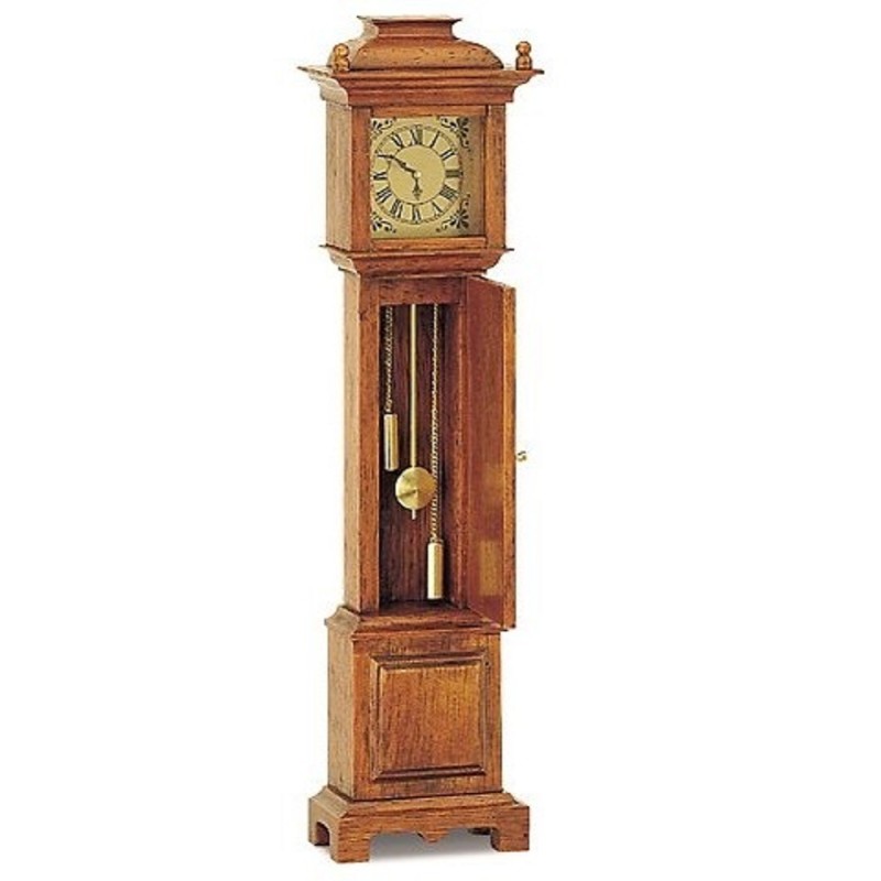 Dolls House English Grandfather Clock Kit Miniature Mini Mundus Hall Furniture