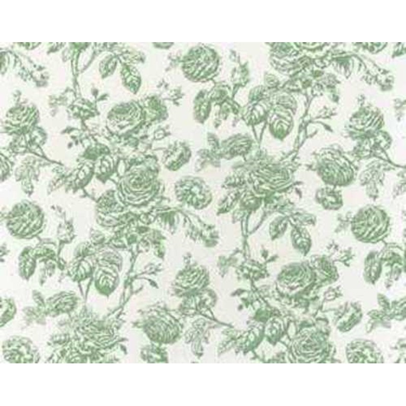 Dolls House Tiffany Seafoam Miniature Print Wallpaper 3 Sheets