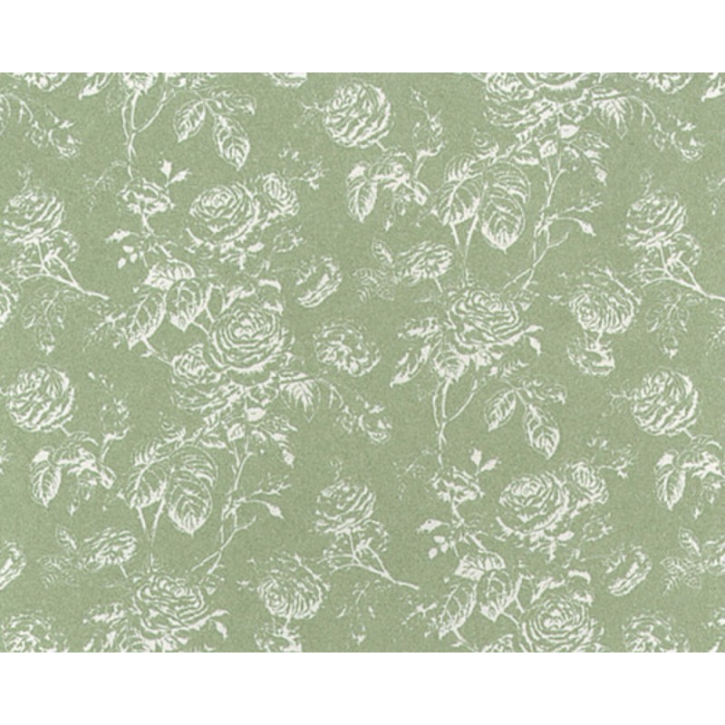 Dolls House Tiffany Reverse Seafoam Miniature Print Wallpaper 3