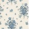Dolls House Cream and Blue Rio Dante Miniature Print 1:12 Wallpaper 3 Sheets