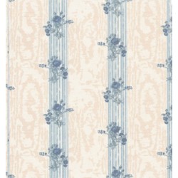Dolls House Reflections Blue Miniature Print 1:12 Scale Wallpaper 3 Sheets 