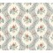 Dolls House Ogee Lace Cream Rose Miniature Print Wallpaper 3 Sheets