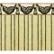 Dolls House Benjamin Swag Green Miniature Print 1:12 Scale Wallpaper 3 Sheets