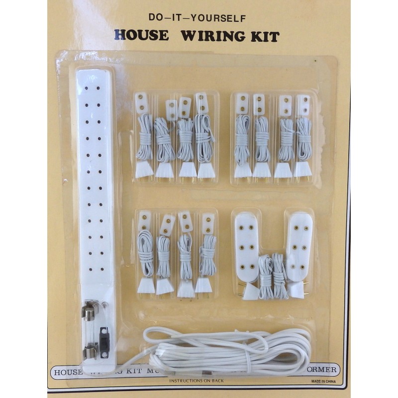 Dolls House Lighting Socket Power Strip Lighting Kit 15 Piece Wiring Set