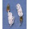 Dolls House 2 Candle Flame Bulbs in Holder Wired Lighting Accessory 