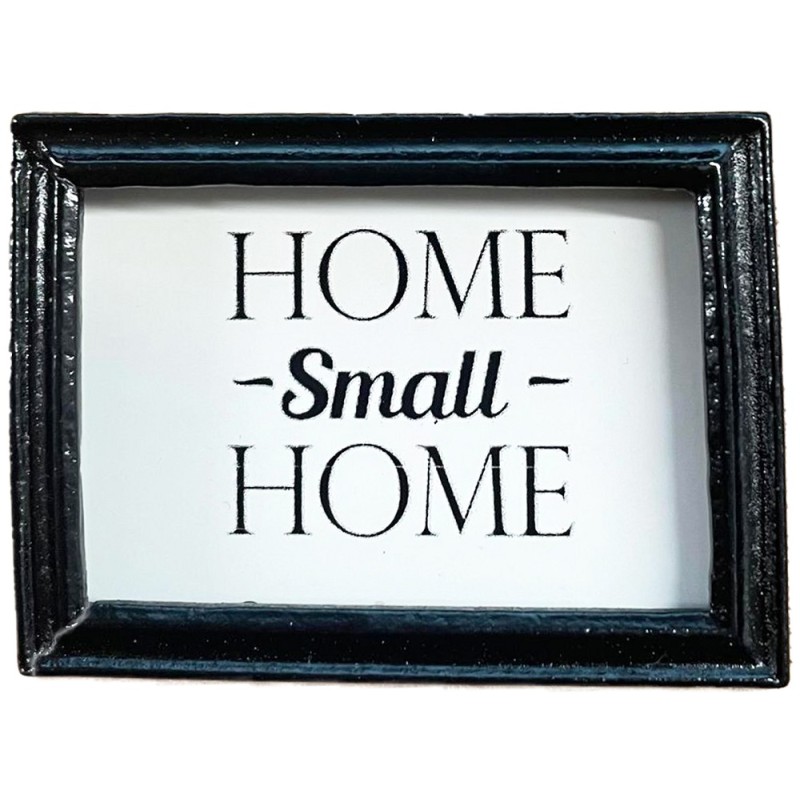 Dolls House Home Small Home Picture Black Frame Modern Miniature Accessory 1:12
