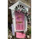 Dolls House Pink Fairy or Elf Door Set Miniature DIY Decor Accessory 1:12 Dolls House Pink Fairy or Elf Door Set Miniature DIY Decor Accessory 1:12