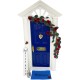 Dolls House Blue Fairy or Elf Door Set Miniature DIY Decor Accessory 1:12