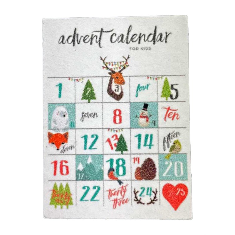 Dolls House Christmas Advent Calendar Countdown Miniature Accessory 1:12 Scale