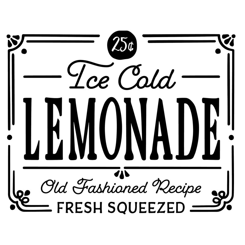 Dolls House Lemonade Stand Sign Poster Miniature Café Diner Accessory 1:12 Scale