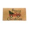 Dolls House Door Mat Merry Christmas Red Truck Miniature Hall Step Accessory 1:12
