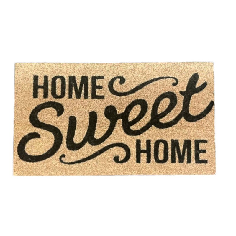 Dolls House Door Mat "Home Sweet Home" Miniature Hall Step Accessory 1:12