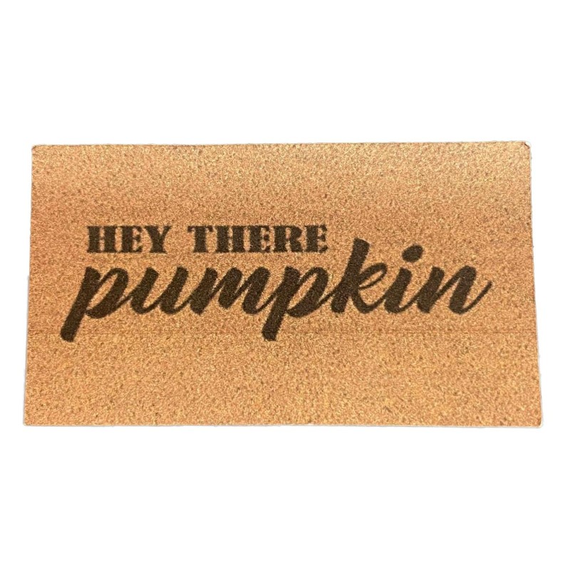 Dolls House Door Mat “Hey There Pumpkin” Miniature Halloween Hall Step Accessory