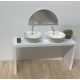 Dolls House Half Moon Wall Mirror Miniature Modern Home Decor Accessory 1:12 Dolls House Half Moon Wall Mirror Miniature Modern Home Decor Accessory 1:12