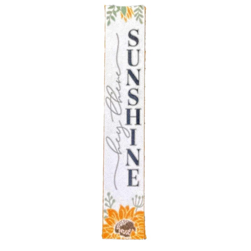 Dolls House “Hey There Sunshine” Wooden Sign Miniature Porch Accessory 1:12 Scale
