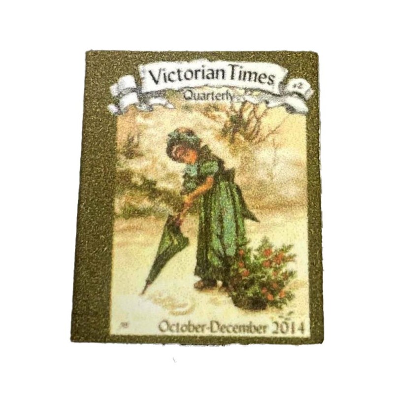 Dolls House Victorian Times Quarterly 2 Magazine Cover Miniature Study Accessory