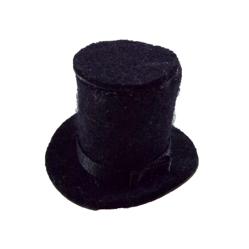 Dolls House Miniature Hand Made Accessory Gentlemans Top Hat