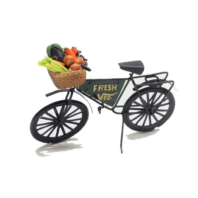 Dolls House Green Grocers Shop Fresh Vegetables Bike Bicycle