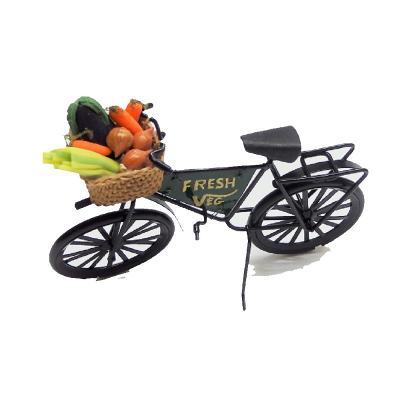 Dolls House Green Grocers Shop Fresh Vegetables Bike Bicycle