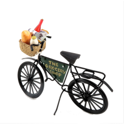 Dolls House The Grocers Shop Delivery Bike Grocery Store Bicycle 1:12 Scale