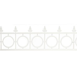 Dolls House Victorian White Widows Walk Railing Balustrade 1:12 