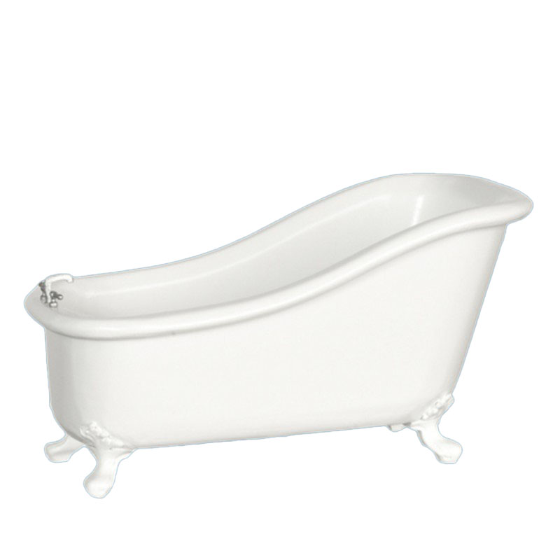 Dolls House White Avalon Bath Tub The Platinum Collection Bathroom Furniture