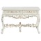 Dolls House White Barrington Console Side Table Miniature Platinum Hall Furniture