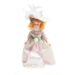 Porcelain Doll Victorian Man Father dollhouse miniature 1/12 scale 06822 