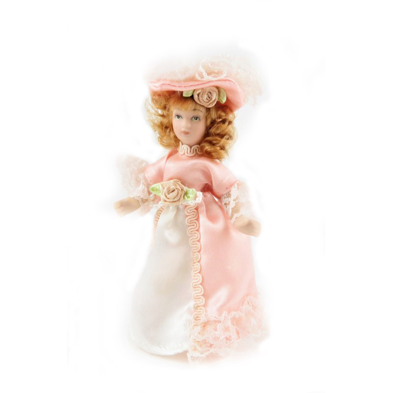 Dolls House Victorian Young Lady Girl Miniature People Porcelain PK