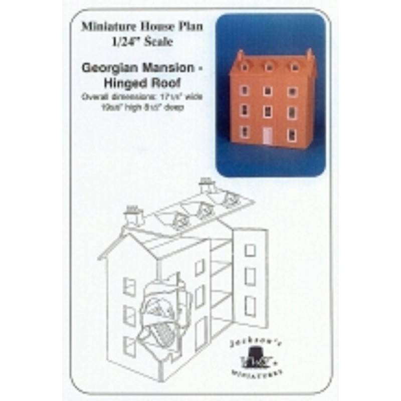 Dolls House Plans To Build Your Own 1:24 Scale Georgian Mansion