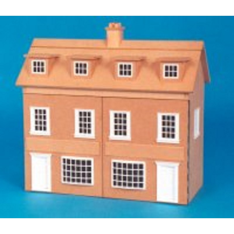 Dolls House Plans Build Your Own 1:24 Georgian Double Fronted Shop