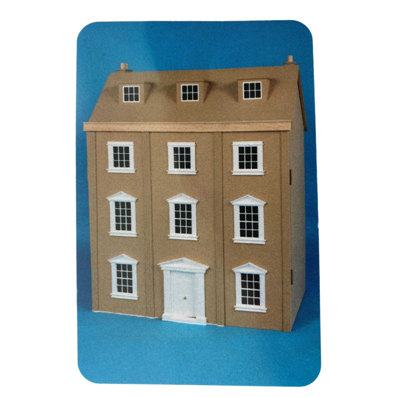 Dolls House Plans Build Your Own 1:12 Georgian Mansion with Hinged Roof