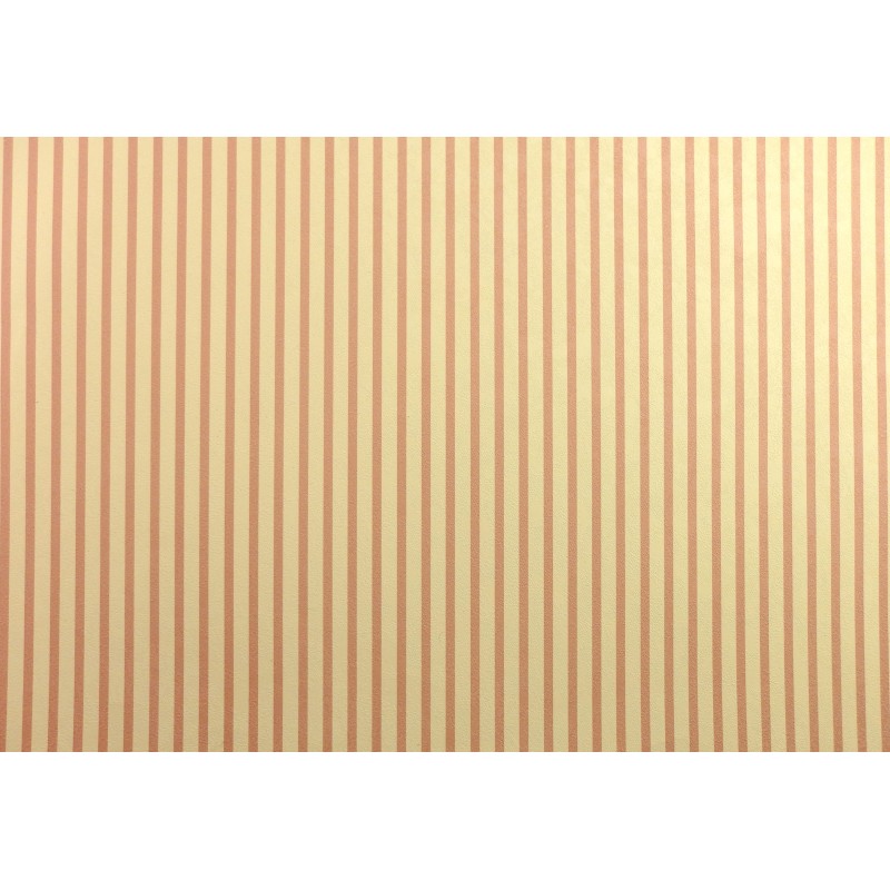 Dolls House Miniature Print 1:12 Dusky Pink Cream Stripe Wallpaper Dolls House Miniature Print 1:12 Dusky Pink Cream Stripe Wallpaper