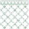 Dolls House Green White Delft Dutch Tile Miniature 1:24 Wallpaper