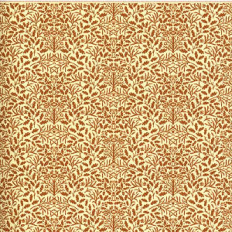 Dolls House Brown on Cream Acorns Wallpaper William Morris Design Dolls House Brown on Cream Acorns Wallpaper William Morris Design