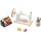 Dolls House Old Fashioned Sewing Machine & Accessories Reutter Accessory 1:12