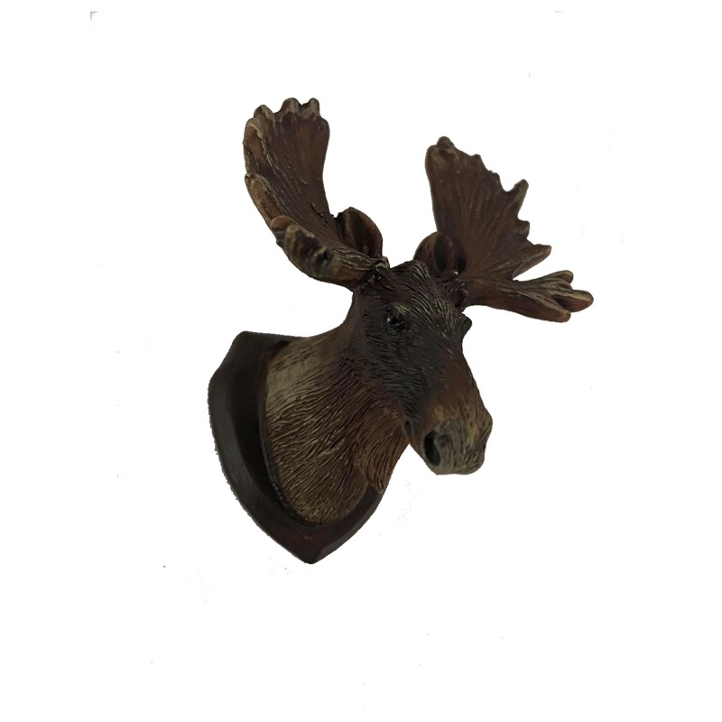 Dolls House Moose Head Wall Mount Miniature Reutter Hunting Study Den Accessory